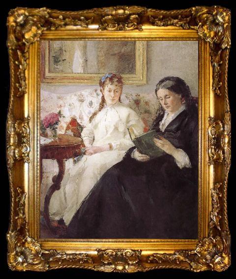 framed  Berthe Morisot Artist-s monther and his sister, ta009-2